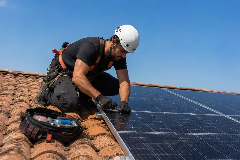 Maintenance et monitoring de panneaux solaires à Brizambourg