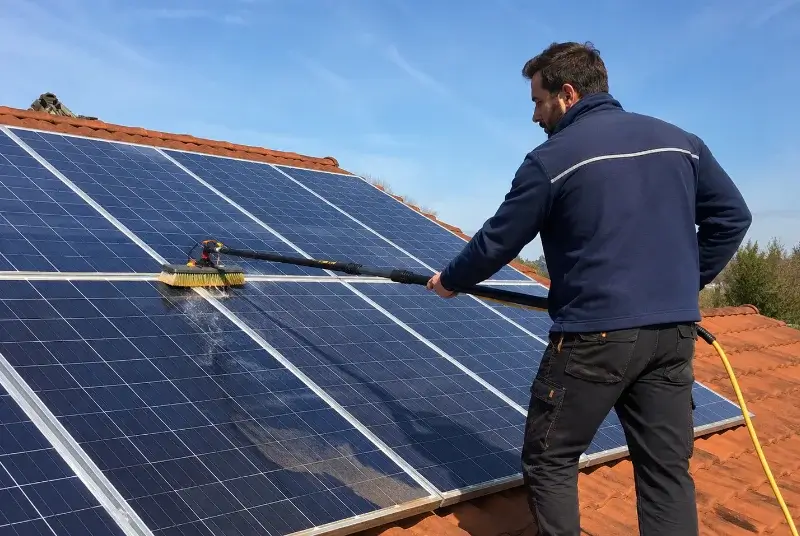 Nettoyage et entretien de panneaux solaires à Brizambourg